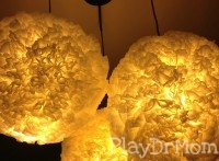 coffee filter chandelier