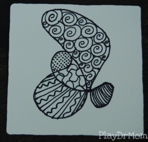 completed Zentangle