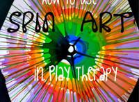 Using spin art as a therapeutic tool