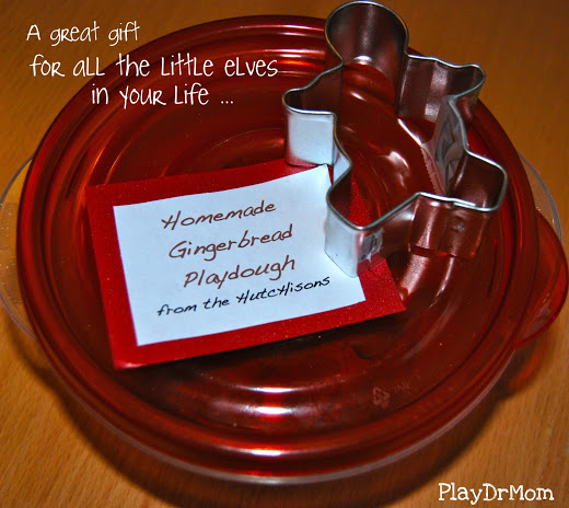 gingerbread playdough gift pack