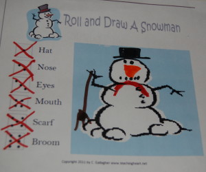 roll a snowman game