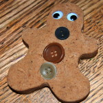 gingerbread playdough man