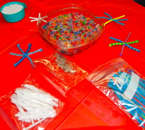 materials for beaded snowflakes