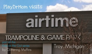 Kids on the Go!  PlayDrMom jumps around at AirTime!