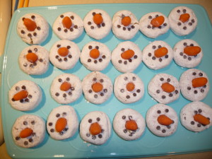 donut snowmen