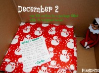 an elf in a package