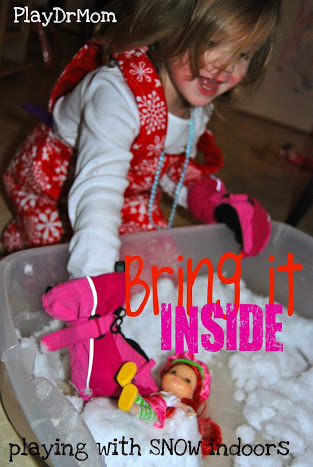 Snow Sensory Bin for Toddlers - Happy Hooligans