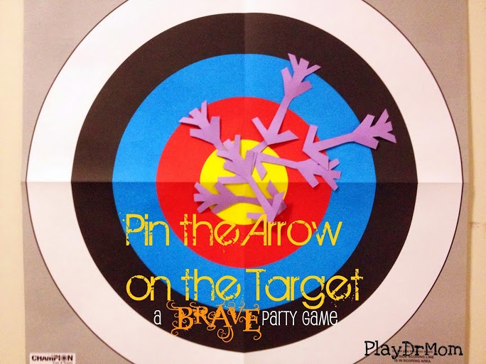Pin the Arrow on the Target: a Brave party game