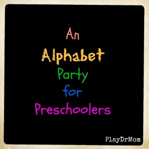 Fun Alphabet party for young kids ... great for lunch on the last day of school!