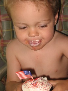 Yummy 4th of July cupcakes