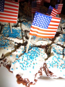 PlayDrMom's brownies decorated for the 4th of July
