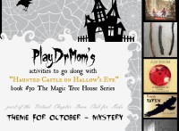 Haunted Castle on Hallow's Eve collage