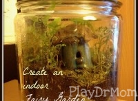 PlayDrMom shares how to create a simple indoor fairy garden terrarium.