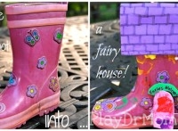PlayDrMom turns a boot into a Fairy House!
