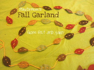 Leaf Garland from PlayDrMom