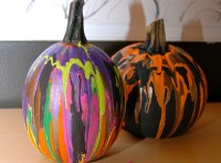 PlayDrMom's pour paint pumpkins