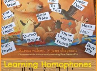 Learning Homophones with Bear Says Thanks