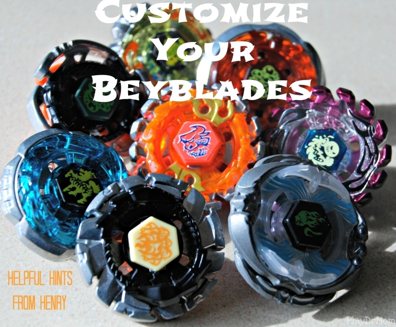 PlayDrMom's son shows you how to customize your beyblades