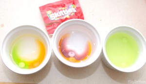 Candy Experiments - mixing candy colors