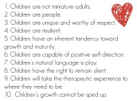 Landreth's Tenets for Relating to Children