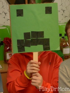 Trying out a Creeper Mask