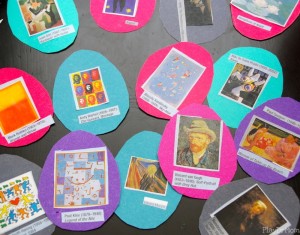 a matching game to develop art appreciation