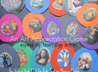 art appreciation game inspired by Marcus Pfister's book - Henri, Egg Artiste