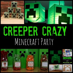 creeper crazy minecraft party