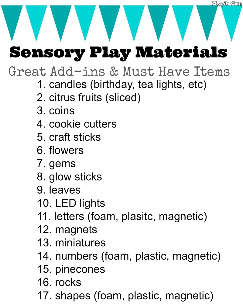 sensory play - add-ins